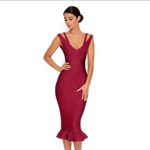 Midi bandage dress